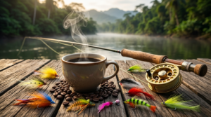 café en la pesca con mosca en Panamá